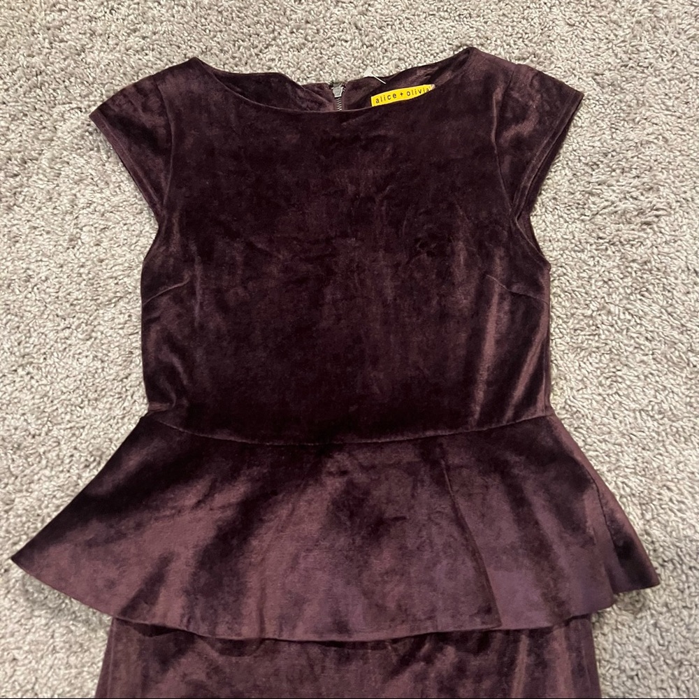 Alice + Olivia Velvet Dress - Picture 12 of 12